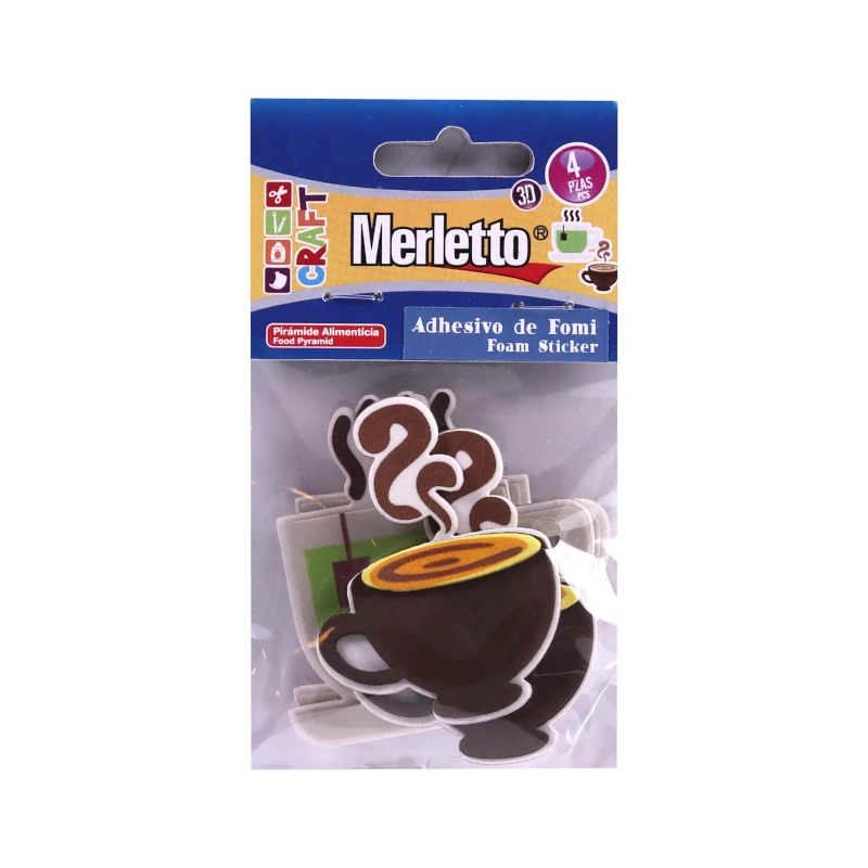 Foamy Adhesivo 3D Cafe Paquete4 Merletto