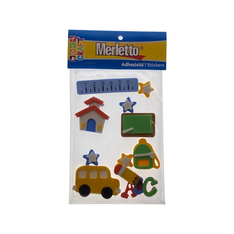 Foamy Adhesivo 3D Merletto Escuela