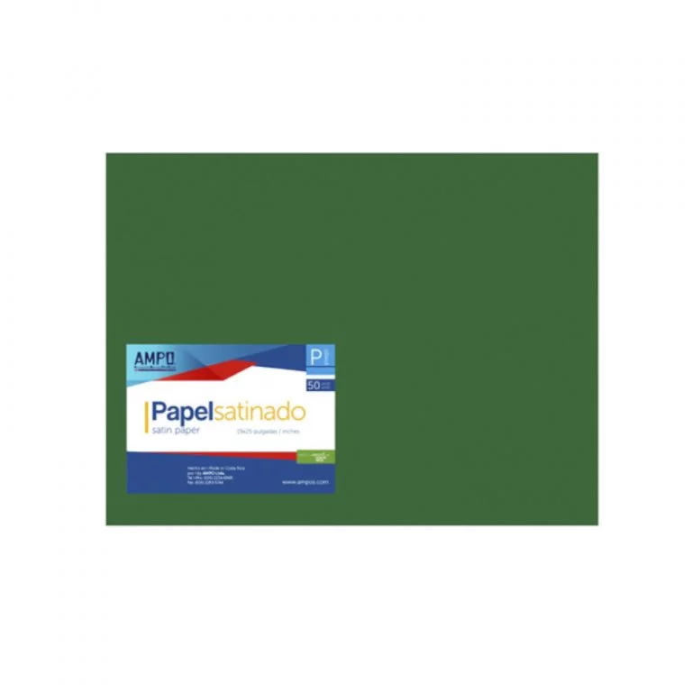 Papel Lustre Verde Oscuro 58X63.5Cm