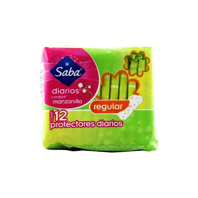Protector Diario Saba Manzanilla Pqt12