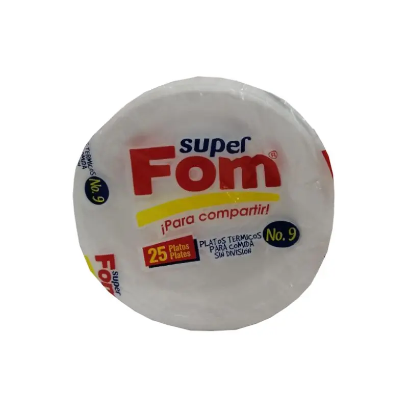 Plato #9 Super Fom Seco Pqt25