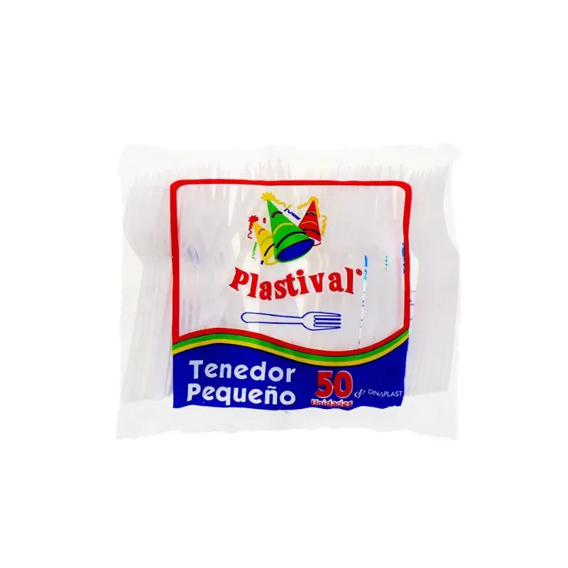 Tenedor Pequeño Plastival Pqt50