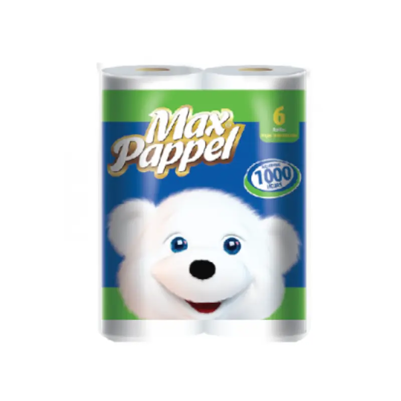 Papel Higienico Max Pappel 1000hjs 6rll