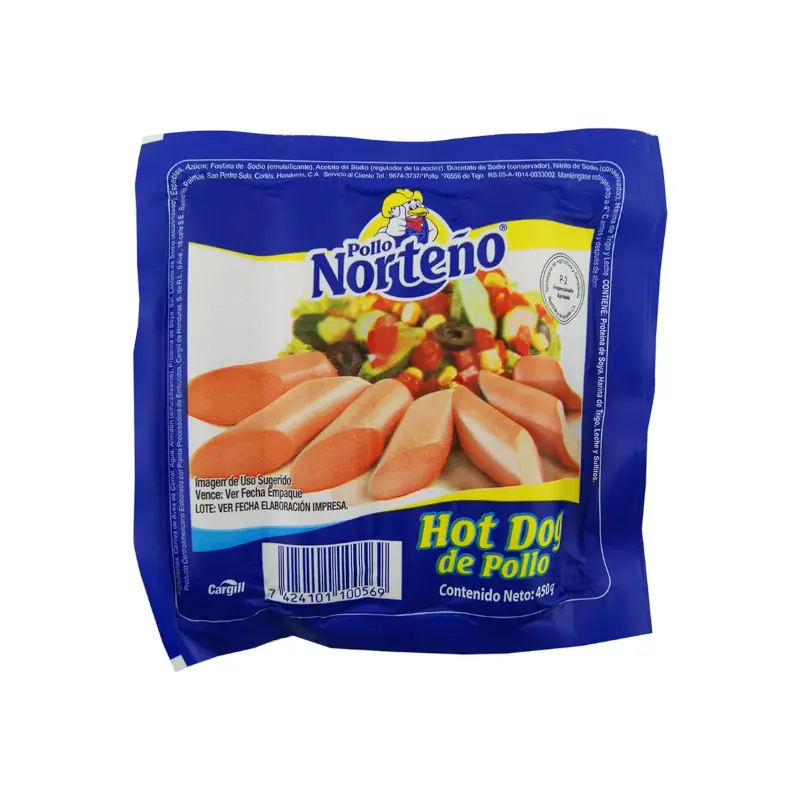 Hot Dog De Pollo Norteño Pqt 450gr