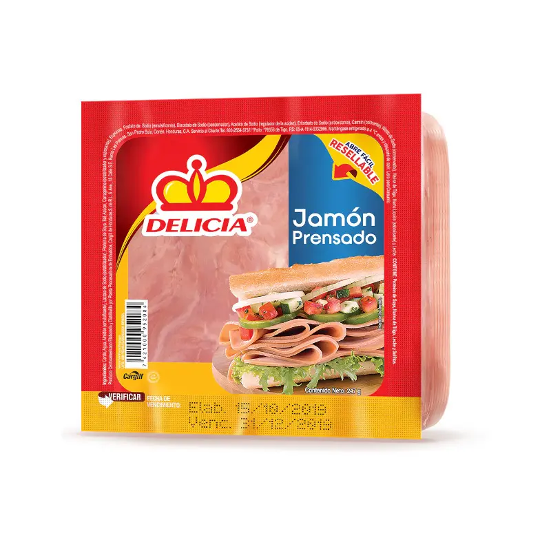 Jamon Prensado Delicia Pqt 247gr
