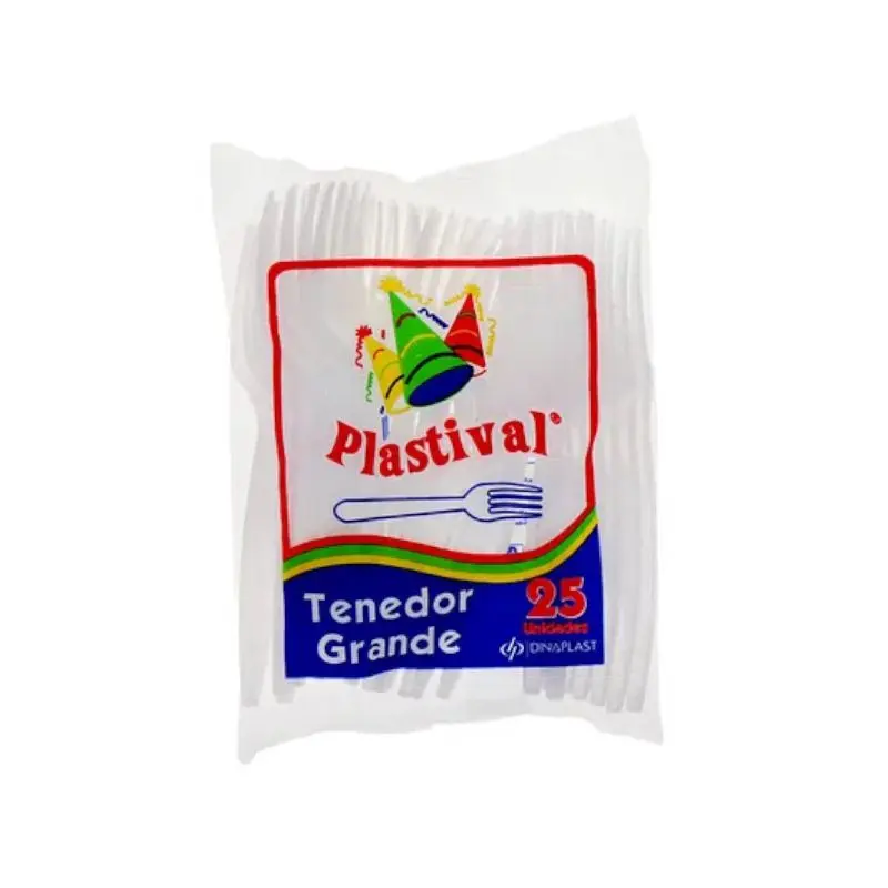 Tenedor Grande Plastival Pqt25