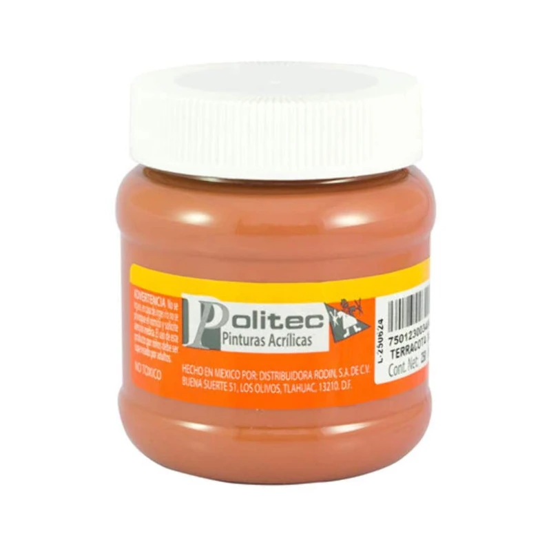 Pintura Acrilica 250Ml Terracota Politec