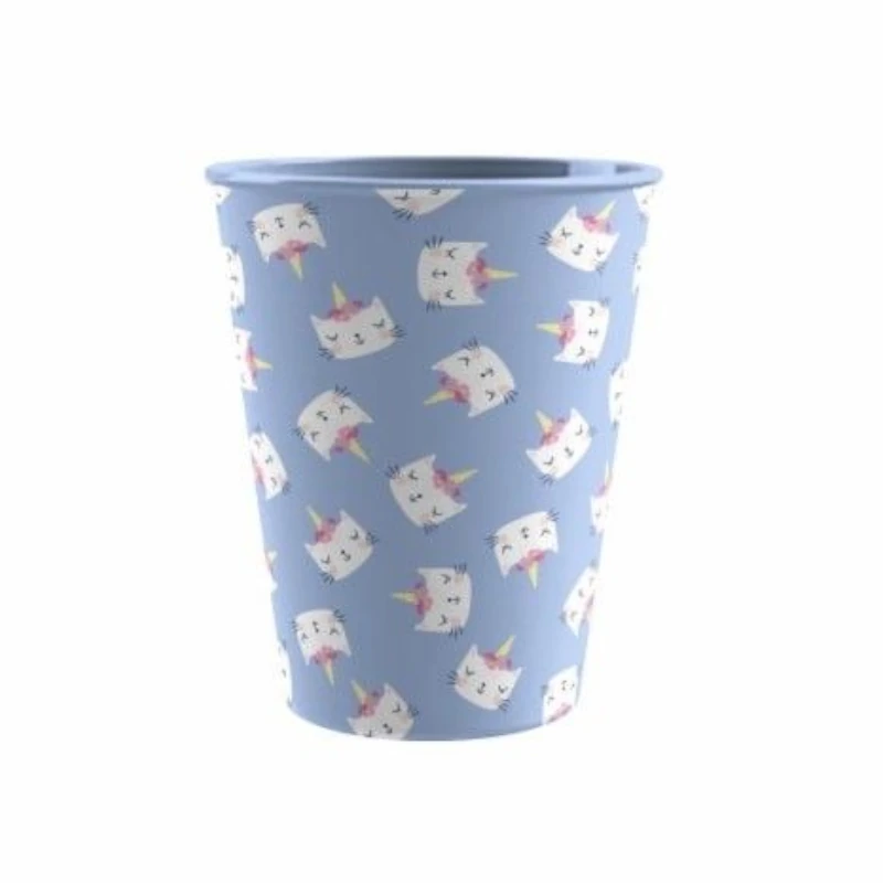 Vaso Plastico 9  Gatos Unicornios Tarhong
