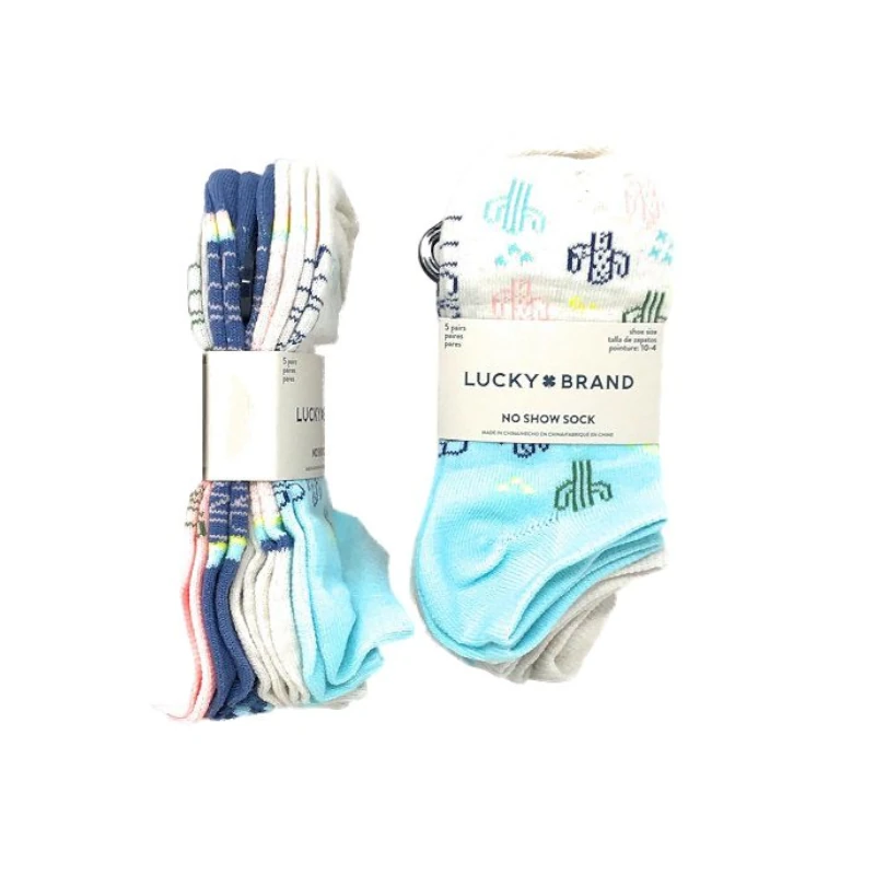 Calcetines Floral Cactus Talla 6-8 Paquete5