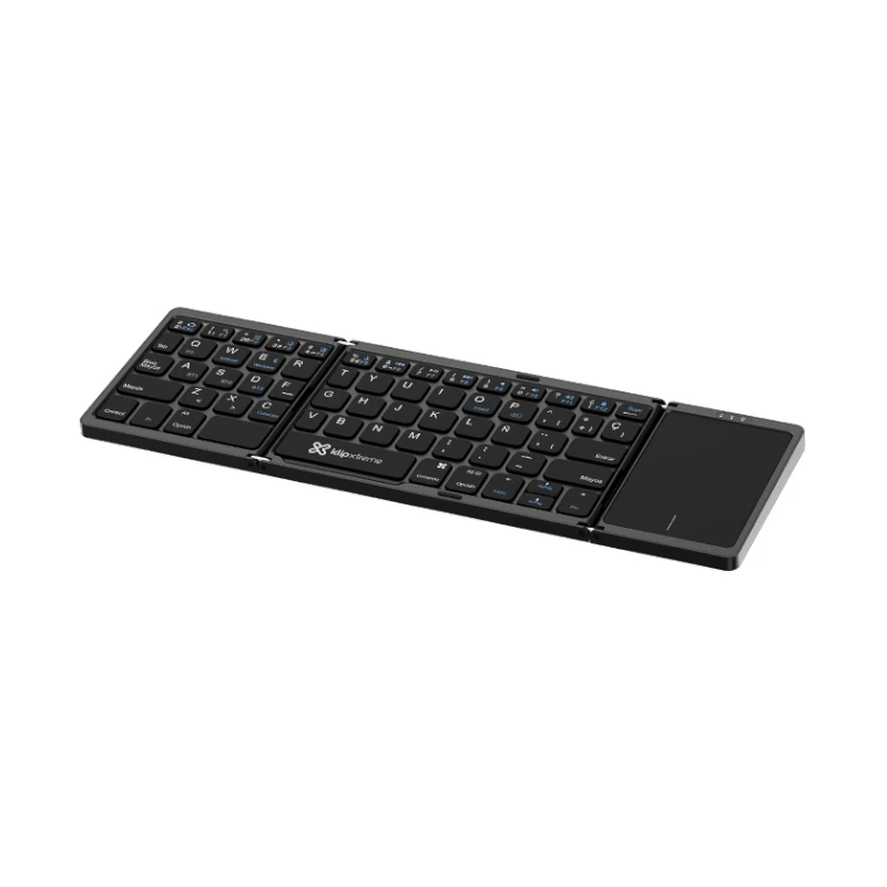 Teclado Flexible Klipx Inalambrico Bluetooth + Touch Pad Español Neg Kck-650s-bk