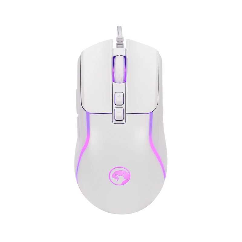 Mouse Marvo Gaming Usb Blanco Rgb M292 Dpi 1200-8000