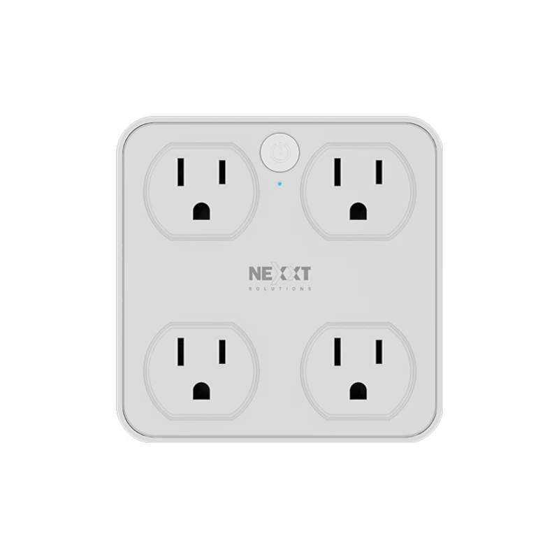 Enchufe Inteligente Nexxt 4 Salida Wifi Alerta Apps  Usb-a  Usb-C