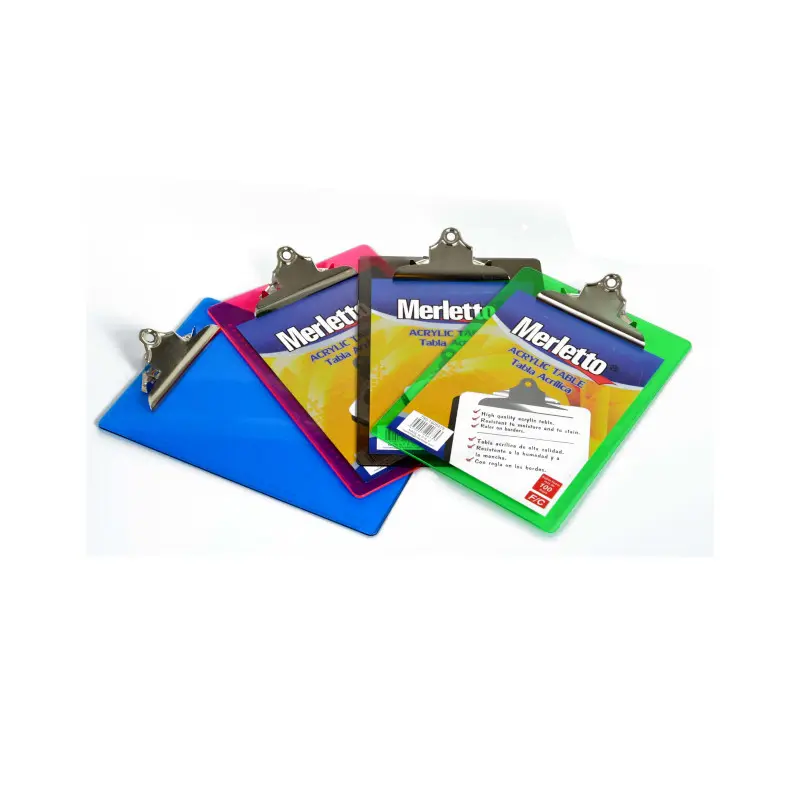 Tablero Tamaño Oficio Merletto Plastico Surtido 5425