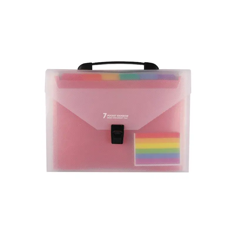 Acordeon Plastico Tamaño Carta 7 Divisiones Con Broche Merletto