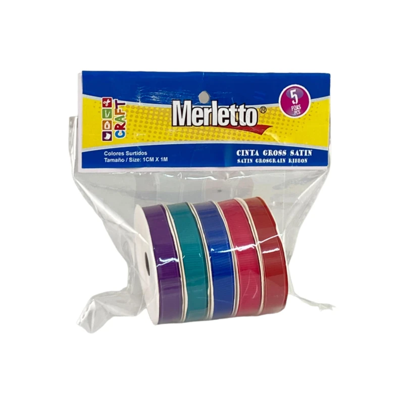 Cinta Para Regalo 1CMX1M Merletto 5 Colores Surtidos