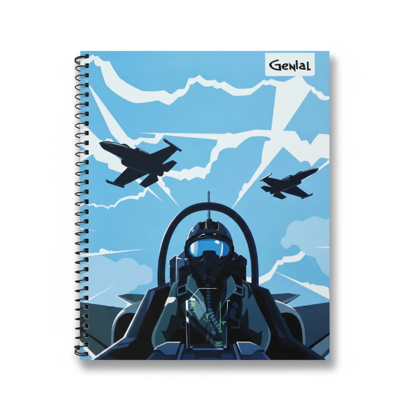 Cuaderno #3 1 Materias 70 Hojas Genial Diseños Masculinos Relive