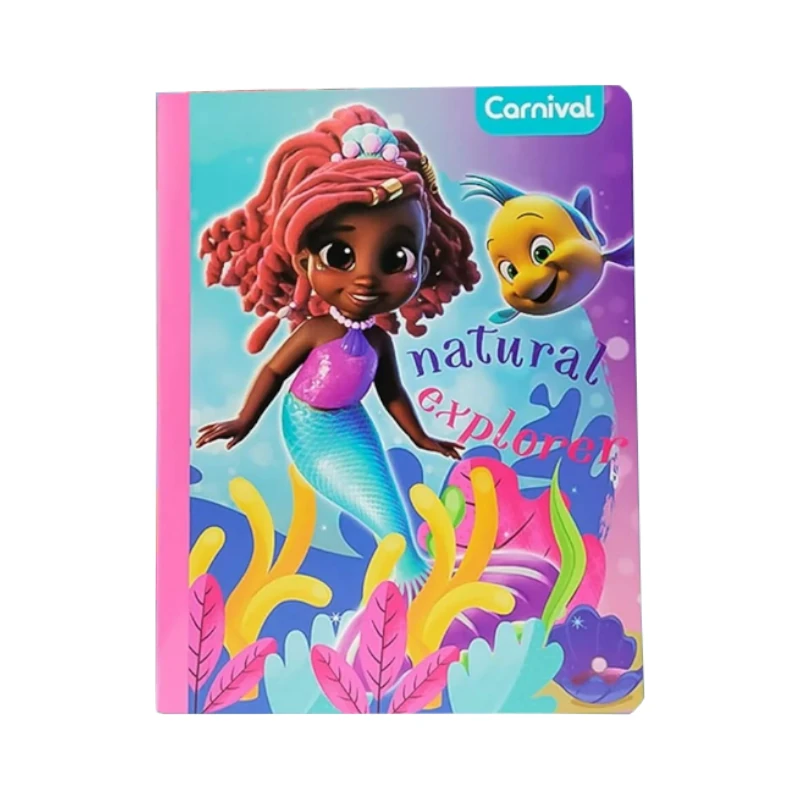 Cuaderno Cosido Licencia Ariel Disney Jr Doble Linea 200 Pag