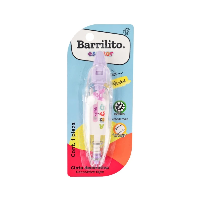 Cinta Decorativa Roller Barrilito Surtido