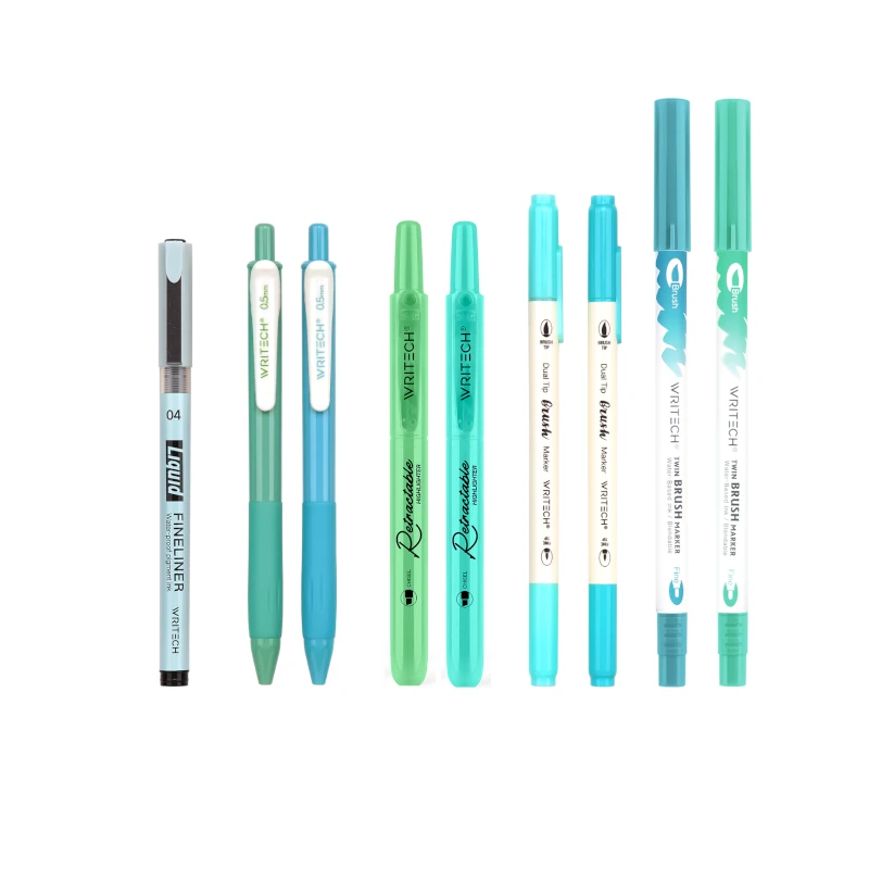 Boligrafo Writech Kit 9Pzs Azul-Verde