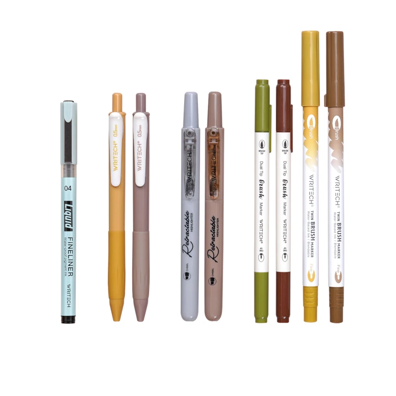 Boligrafo Writech Kit 9Pzs Cafe-Verde