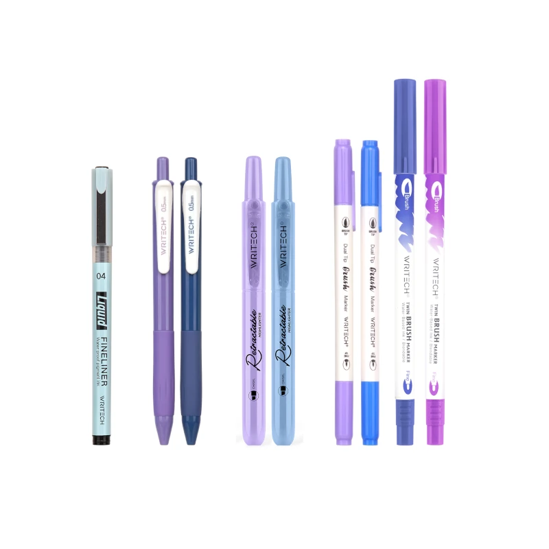 Boligrafo Writech Kit 9Pzs Purpura-Azul