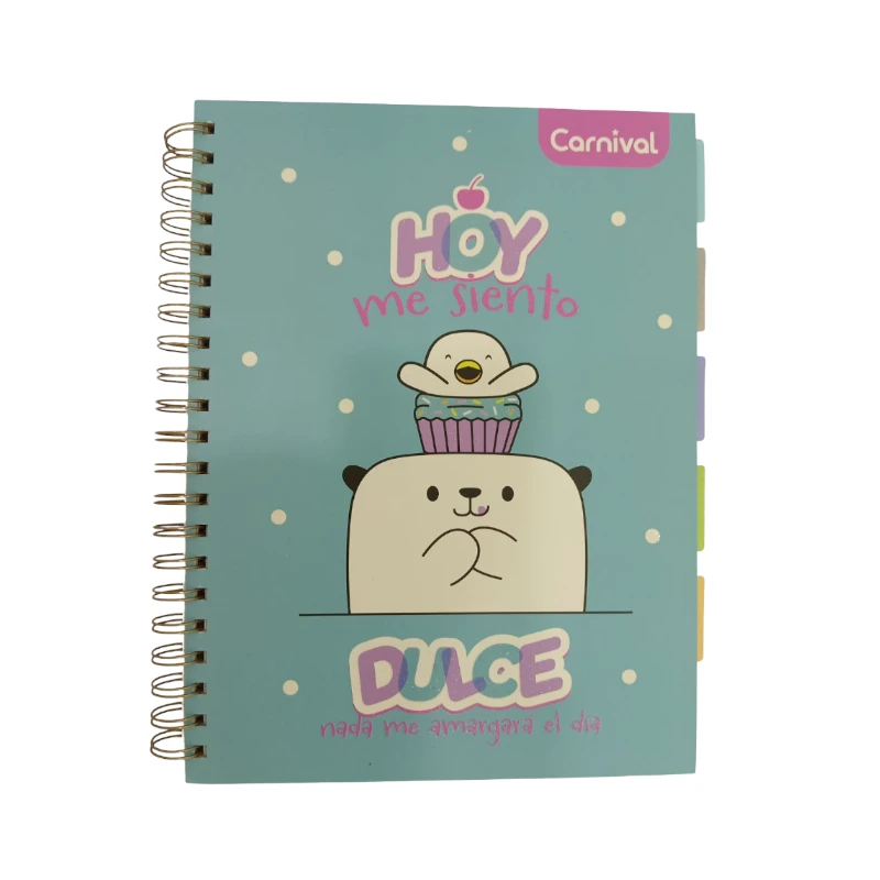 Cuaderno #3 1 Materia Licencia Mostropi Doble Anillo 200 Pag