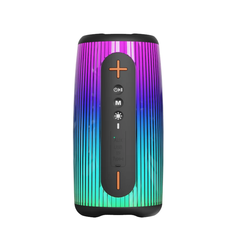 Parlante Nenotech Portatil 10W Inalambrico C/Luces Neg