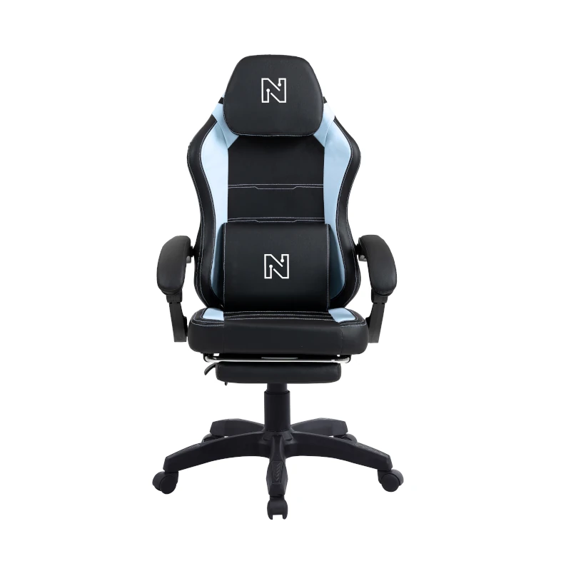 Silla Gaming Supreme Negro-Azul 220Lb Con Reposa Pies Nenotech