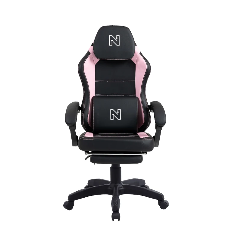 Silla Gaming Supreme Negro-Rosado 220Lb Con Reposa Pies Nenotech