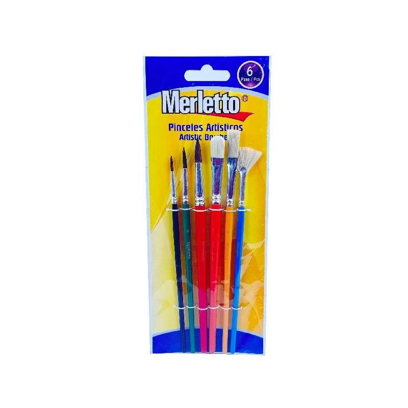 Pincel Redondo Pqt6 #2 8 10 6 2 Merletto