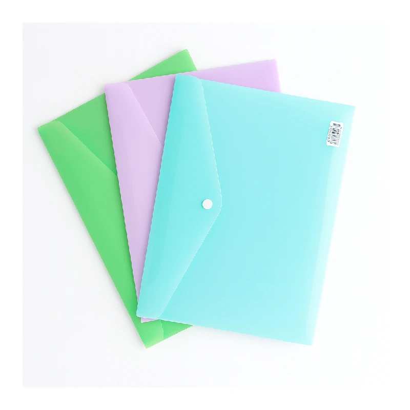 Sobre Plast A4 Horiz Con Broche Surtido Merletto