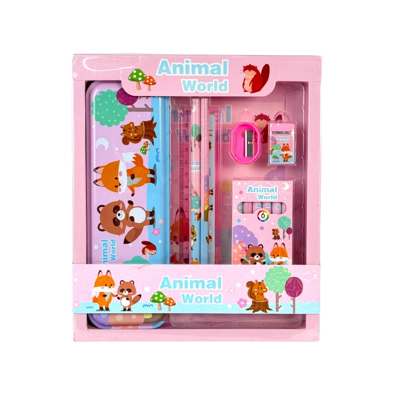 Set Escolar Merletto Paquete12 Animales Surtido