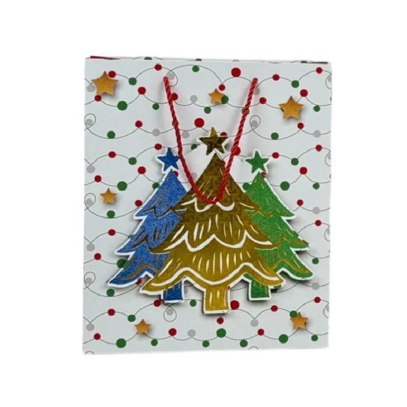 Bolsa Para Regalo Merletto Mediana Navideña