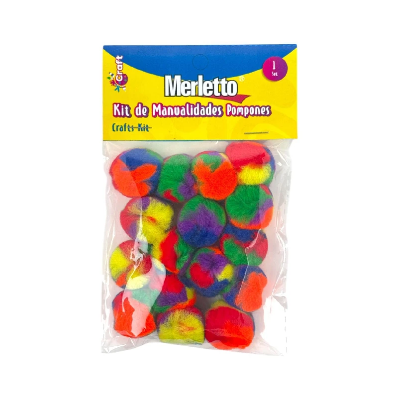 Pom Pom De Color Pqt16 Merletto