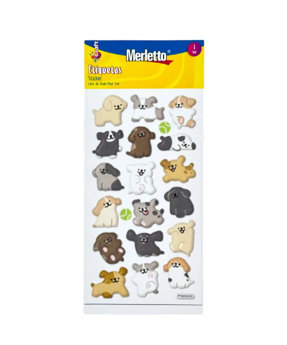 Calcomania Merletto Perritos