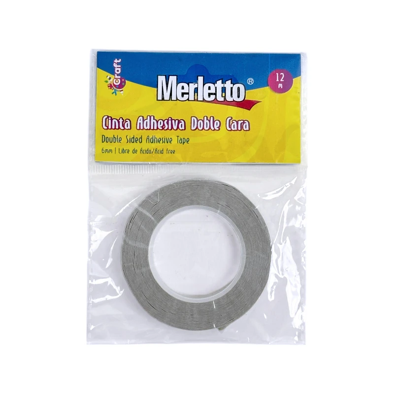 Tape Doble Cara 6Mmx12M Merletto