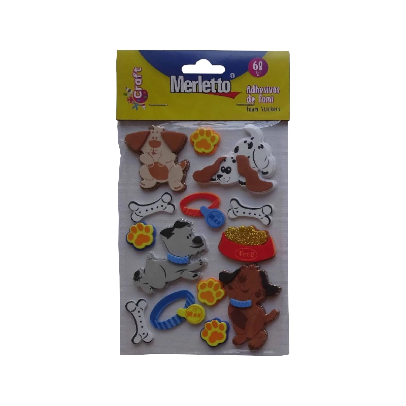 Foamy Adhesivo 3D Perros Y Gatos Merletto
