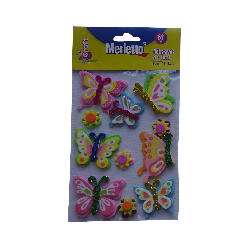 Foamy Adhesivo 3D Mariposa Merletto