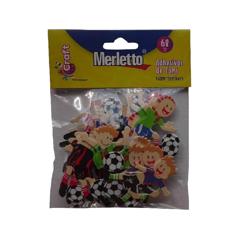 Foamy Adhesivo Futbol Pqt18 Merletto