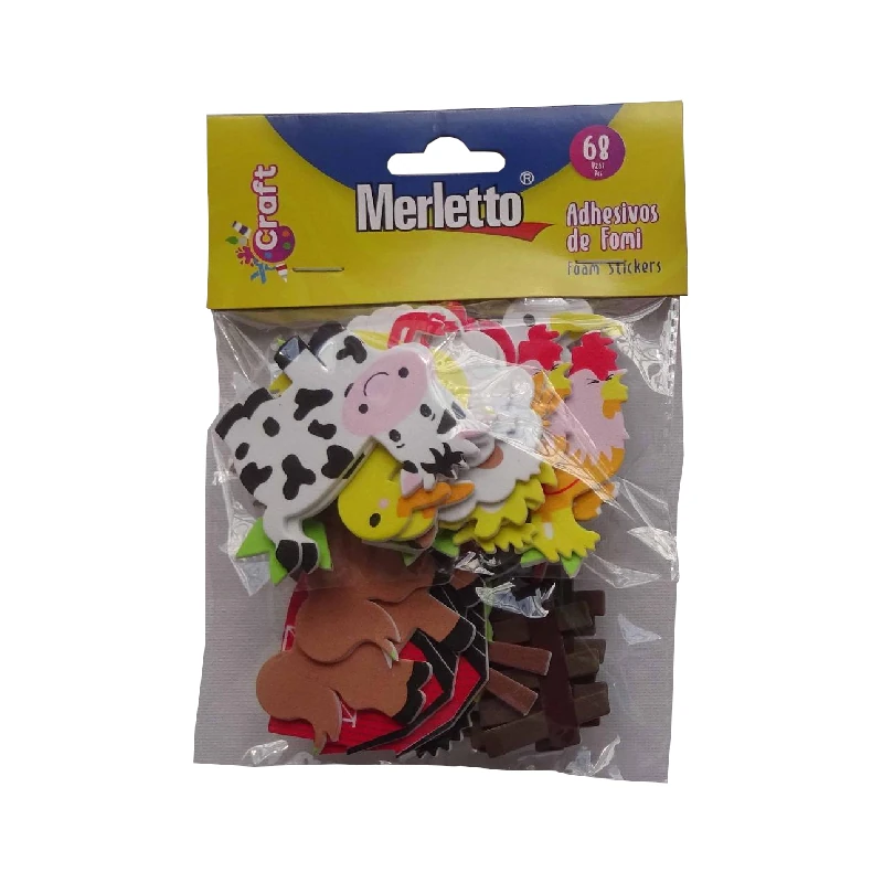 Foamy Adhesivo Granja Pqt29 Merletto