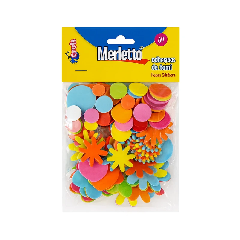 Foamy Adhesivo Flores Pqt102 Merletto