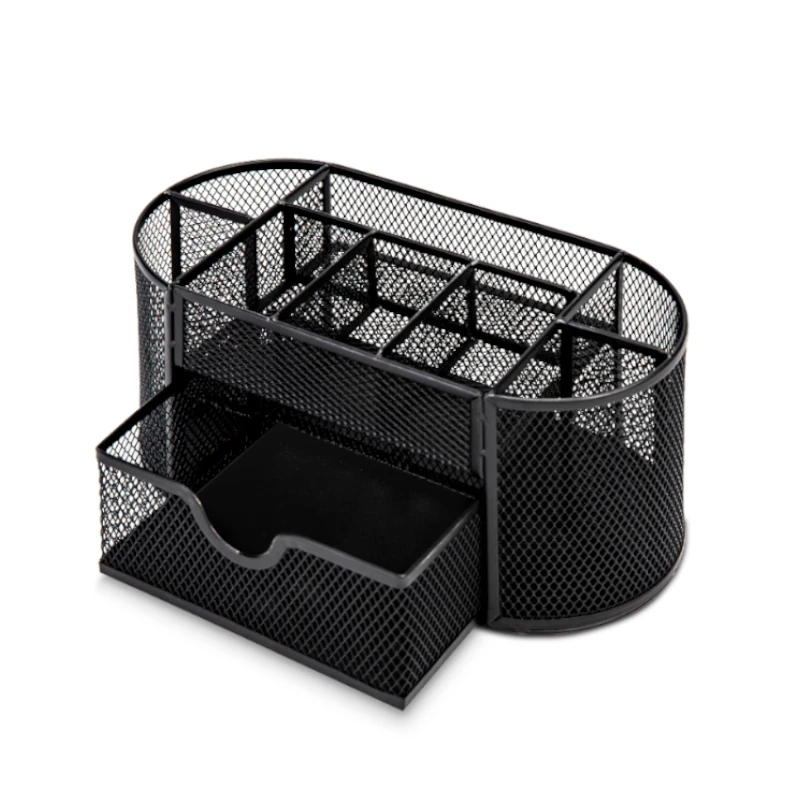 Organizador Metalico Para Escritorio Negro Deli
