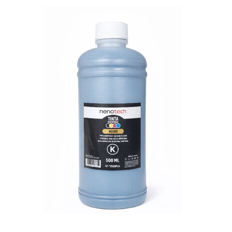 Tinta Nenotech 500Ml Neg Can/Hp/Lex/Eps/Bro