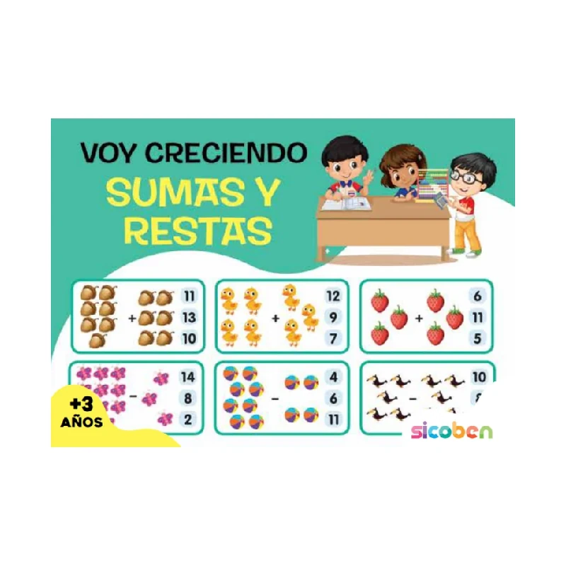Libro De Actividades Voy Creciendo Sumas Y Restas 96 Pag