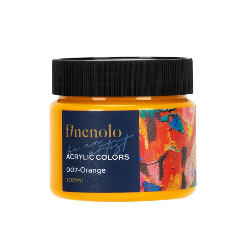Pintura Acril 100Ml Naranja Finenolo Deli