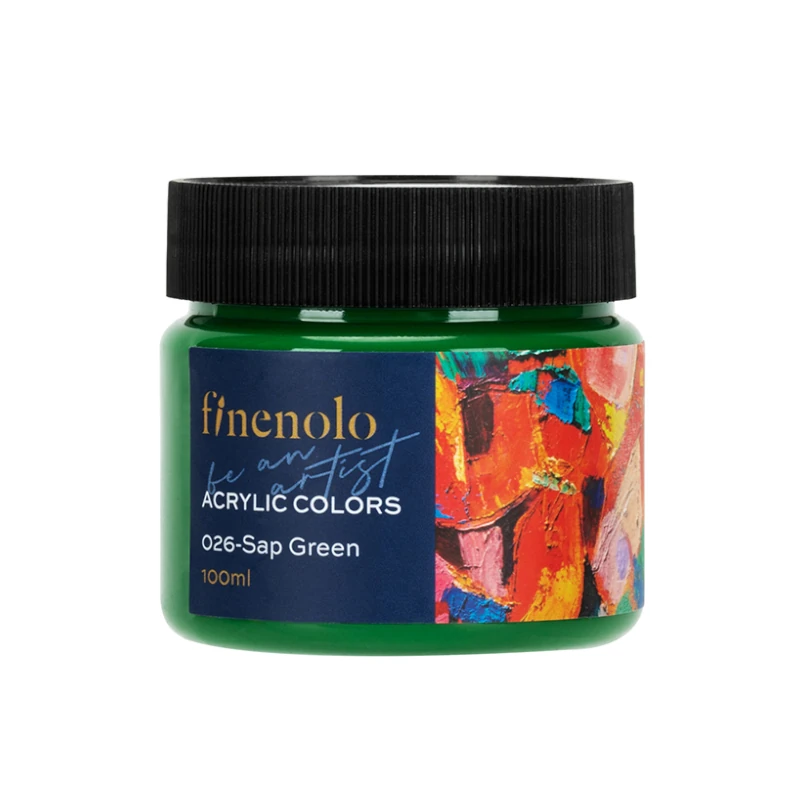 Pintura Acril 100Ml Verde Oscuro Finenolo Deli