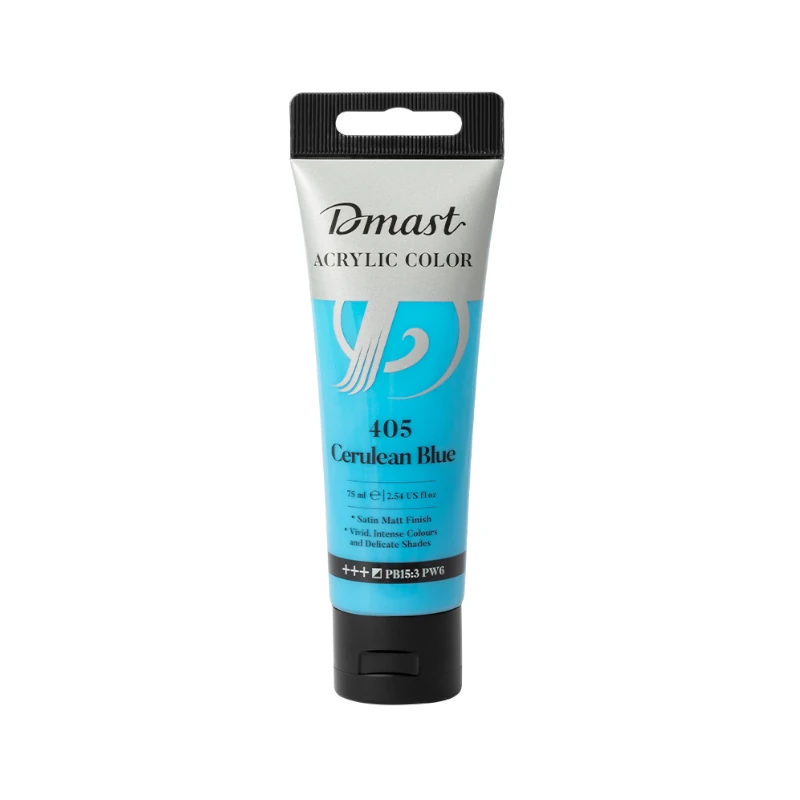 Pintura Acril 75Ml Azul Cerulean Dmast Deli