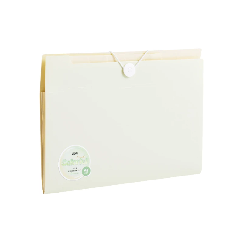 Acordeon Plastico A4 8 Divisiones Con Elastico Deli