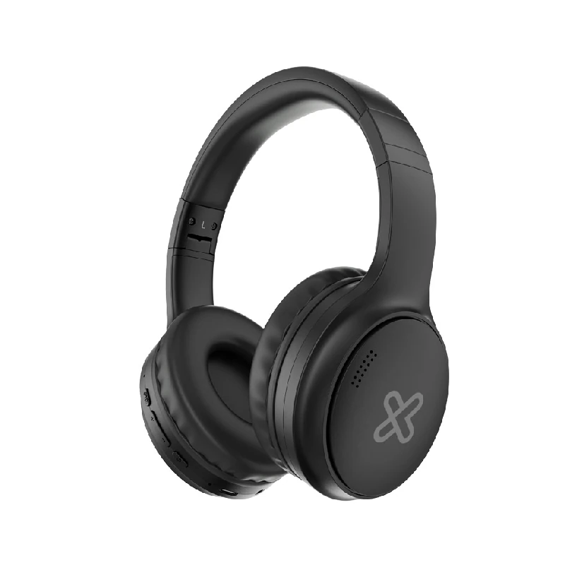 Audifono Klipx C/Microfono Inalambrico  Cancelacion Ruido  Bluetooth Escape Negro Knh-300Bk 49Hrs