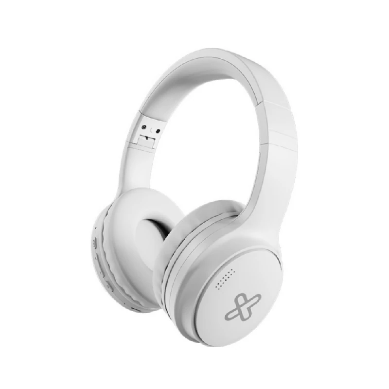 Audifono Klipx C/Microfono Inalambrico  Cancelacion Ruido  Bluetooth Escape Blanco Knh-300Wh 49Hrs